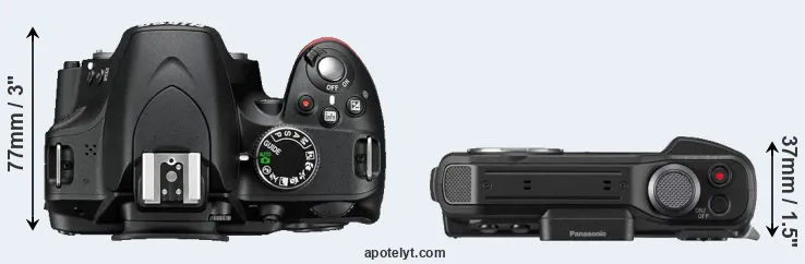 Compare D3200 versus TS7 top