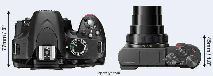 Compare D3200 versus ZS200 top