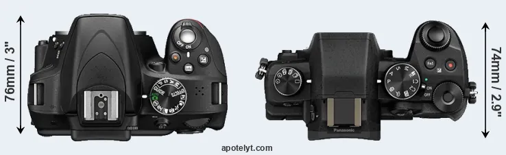 Compare D3300 versus G85 top