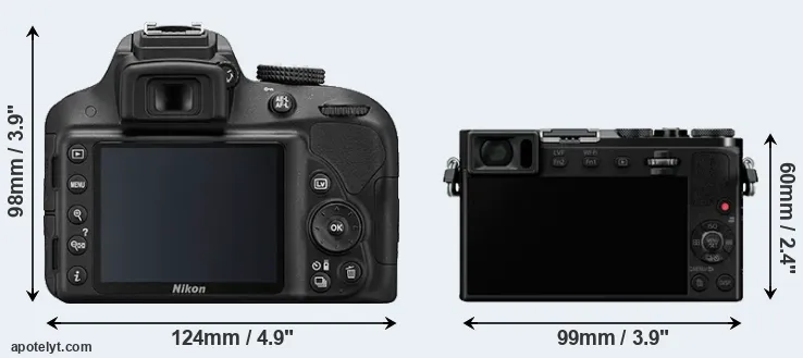 Comparison D3300 or GM5 rear