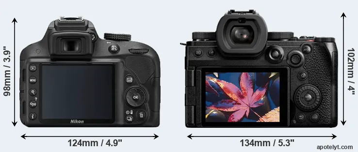 Comparison D3300 or S5 II rear