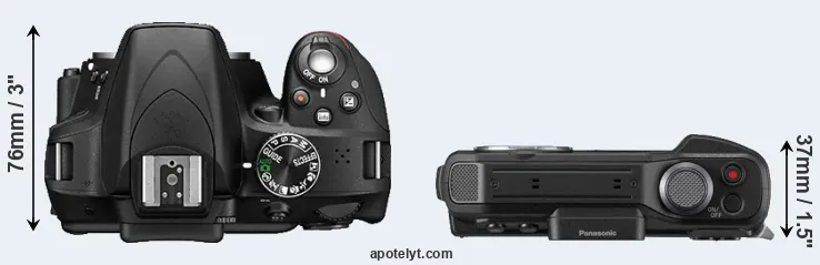 Compare D3300 versus TS7 top