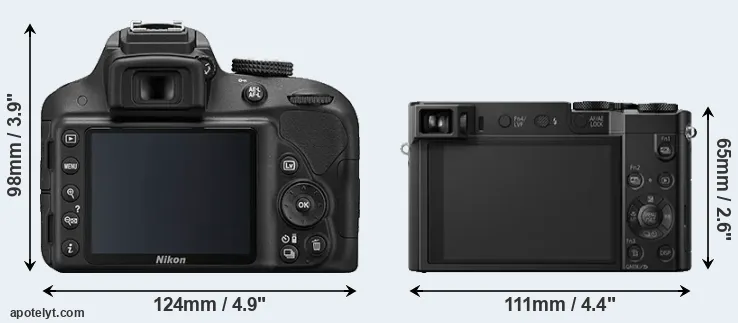 Comparison D3300 or TZ100 rear