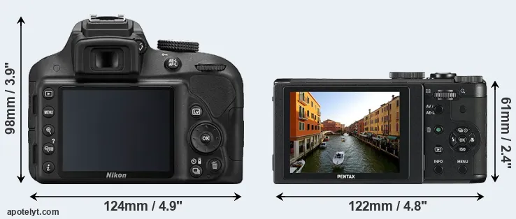 Comparison D3300 or MX-1 rear