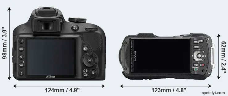 Comparison D3300 or WG-60 rear