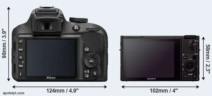 Comparison D3300 or RX100 III rear