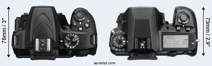 Compare D3400 versus K-5 II top