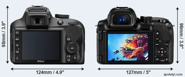 Comparison D3400 or NX30 rear