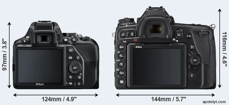 Comparison D3500 or D780 rear