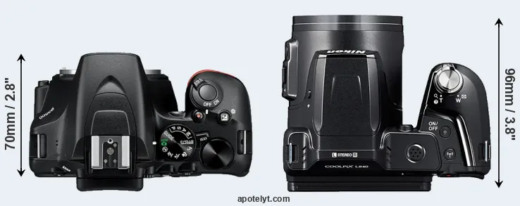 Compare D3500 versus L840 top