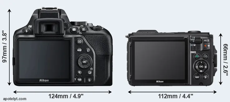 Comparison D3500 or W300 rear