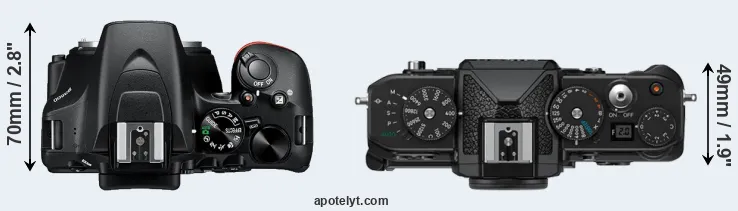 Compare D3500 versus Zf top