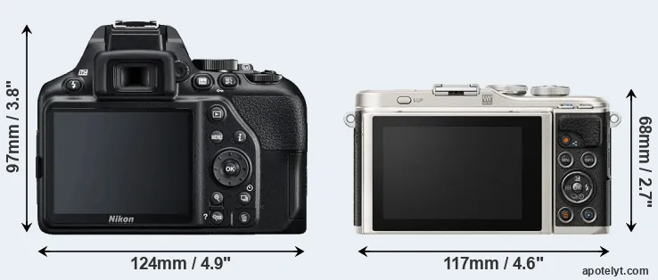 Comparison D3500 or E-PL9 rear