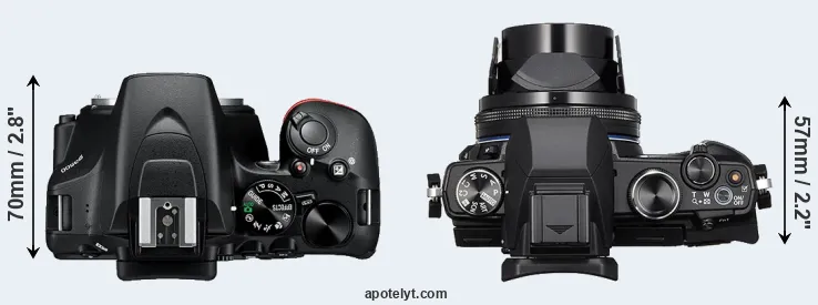 Compare D3500 versus Stylus 1s top