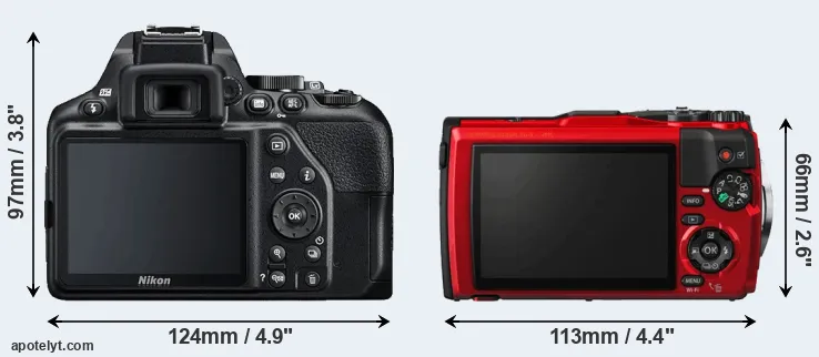 Comparison D3500 or TG-5 rear