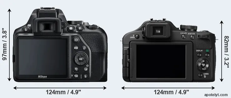 Comparison D3500 or FZ150 rear