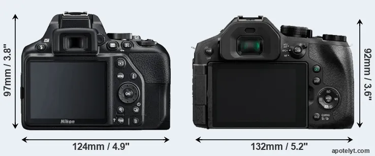 Comparison D3500 or FZ300 rear