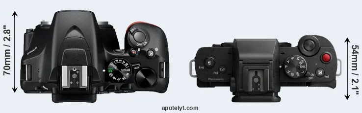 Compare D3500 versus G100 top