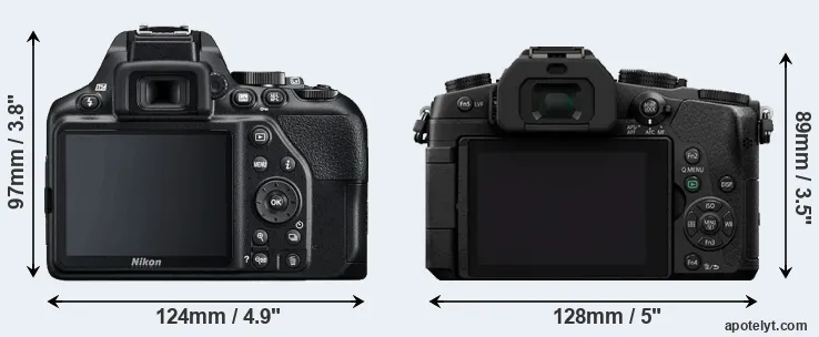 Comparison D3500 or G85 rear