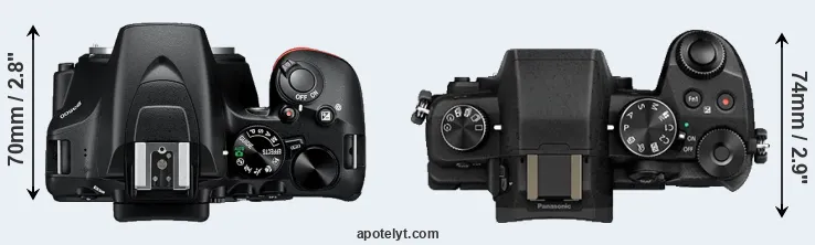 Compare D3500 versus G85 top