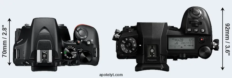 Compare D3500 versus G9 top