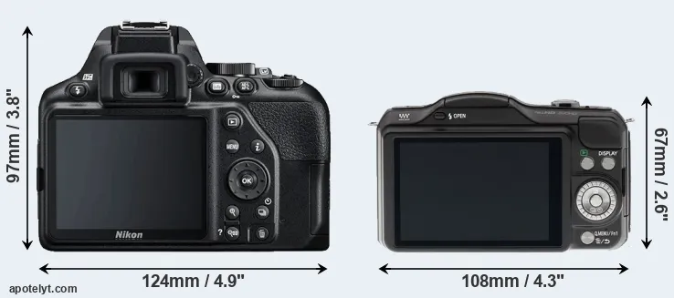Comparison D3500 or GF5 rear