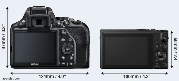 Comparison D3500 or LX15 rear