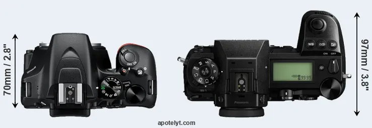 Compare D3500 versus S1 top