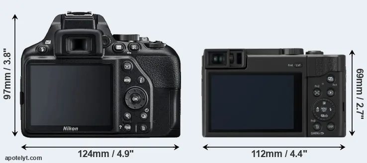 Comparison D3500 or TZ95 rear