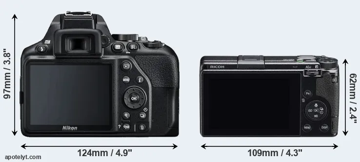Comparison D3500 or GR IIIx rear