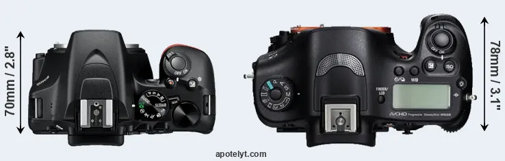 Compare D3500 versus A99 top