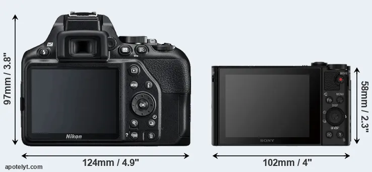 Comparison D3500 or HX80 rear
