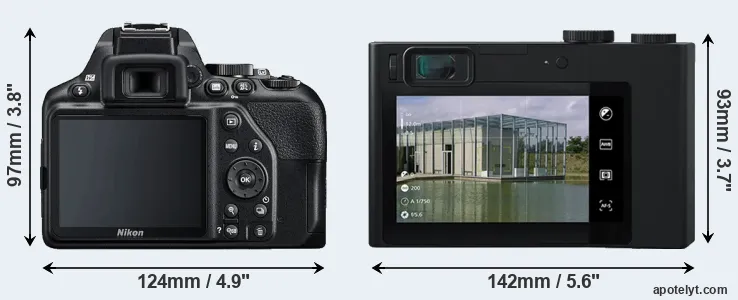 Comparison D3500 or ZX1 rear