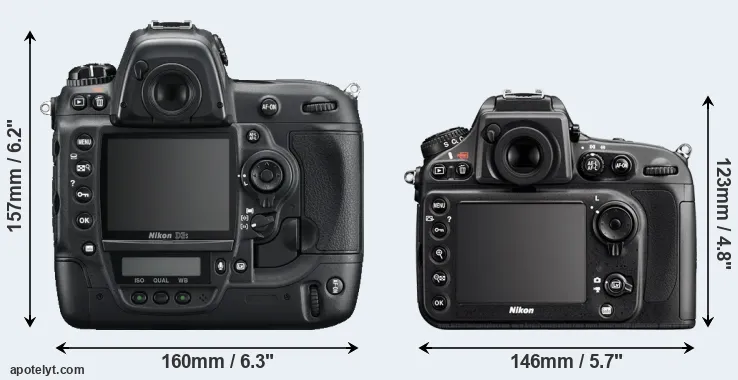 Comparison D3S or D800 rear