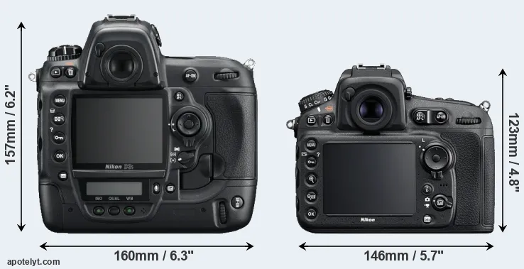 Comparison D3S or D810 rear