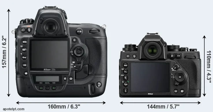 Comparison D3S or Df rear