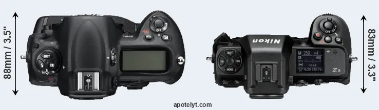 Compare D3S versus Z8 top
