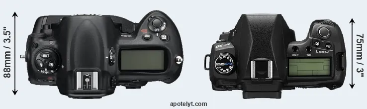 Compare D3S versus E-30 top