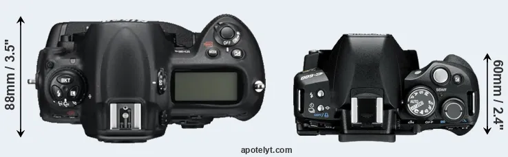 Compare D3S versus E-600 top