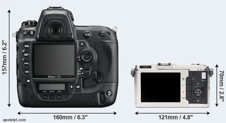 Comparison D3S or E-P1 rear