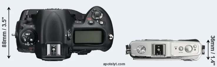Compare D3S versus E-P1 top