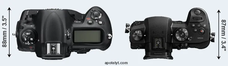 Compare D3S versus GH5 top