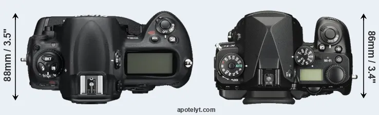 Compare D3S versus K-1 II top