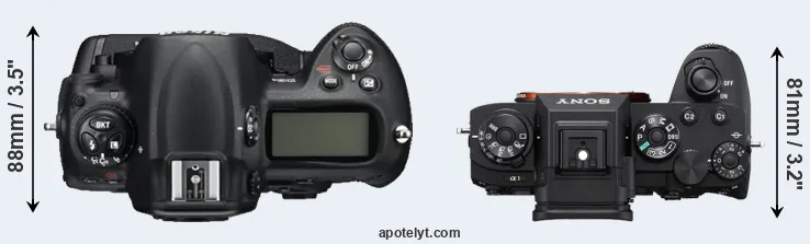 Compare D3S versus A1 top