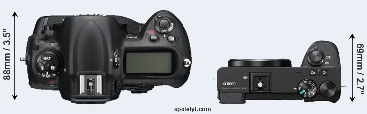 Compare D3S versus A6600 top