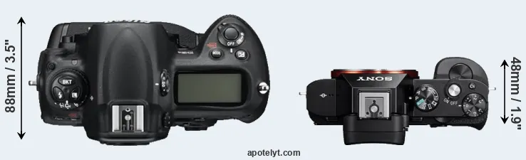 Compare D3S versus A7 top