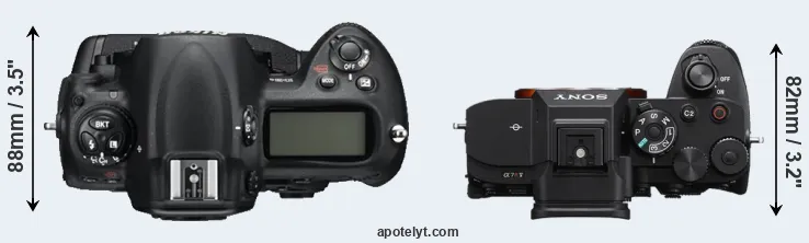 Compare D3S versus A7R V top