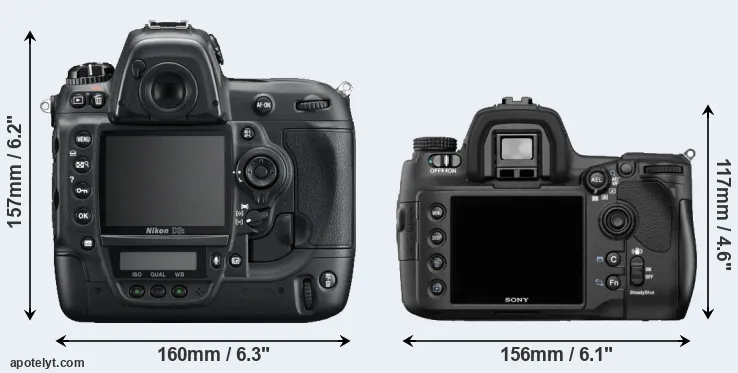Comparison D3S or A850 rear