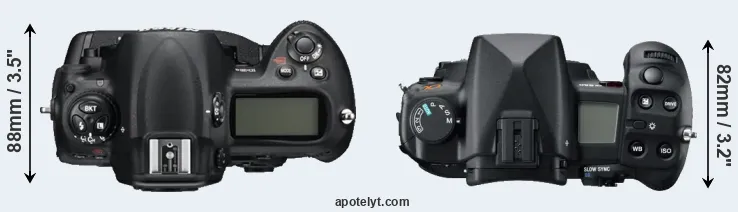 Compare D3S versus A850 top