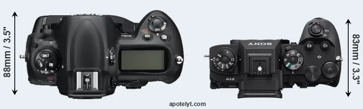 Compare D3S versus A9 III top